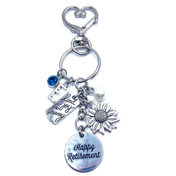 Retirement Keychain Bag Charm May Be Personalized - Picture 6 of 7